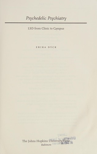 Cover of Psychedelic Psychiatry